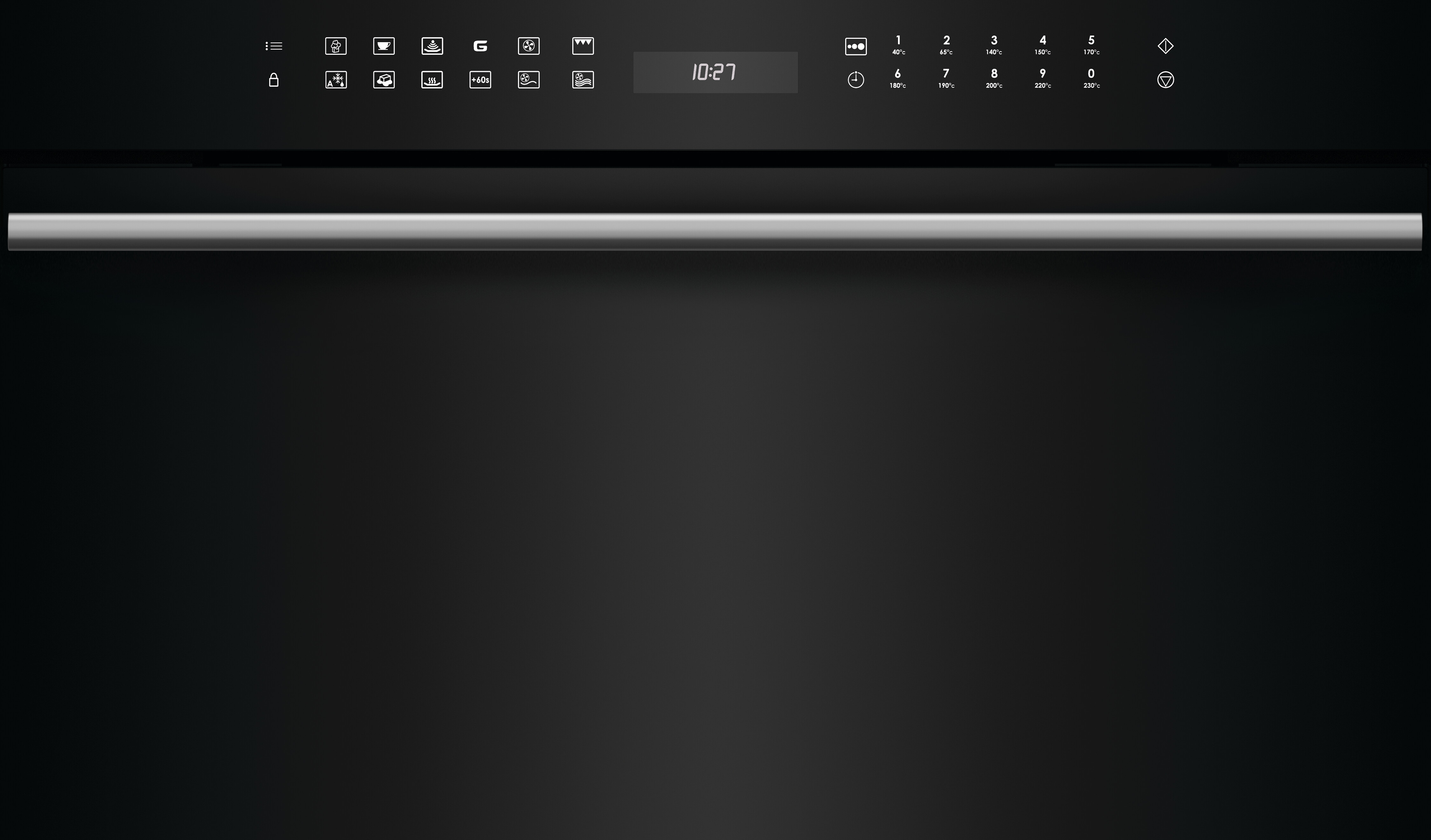 76 cm M Series Contemporary  Black Glass Convection Speed Oven